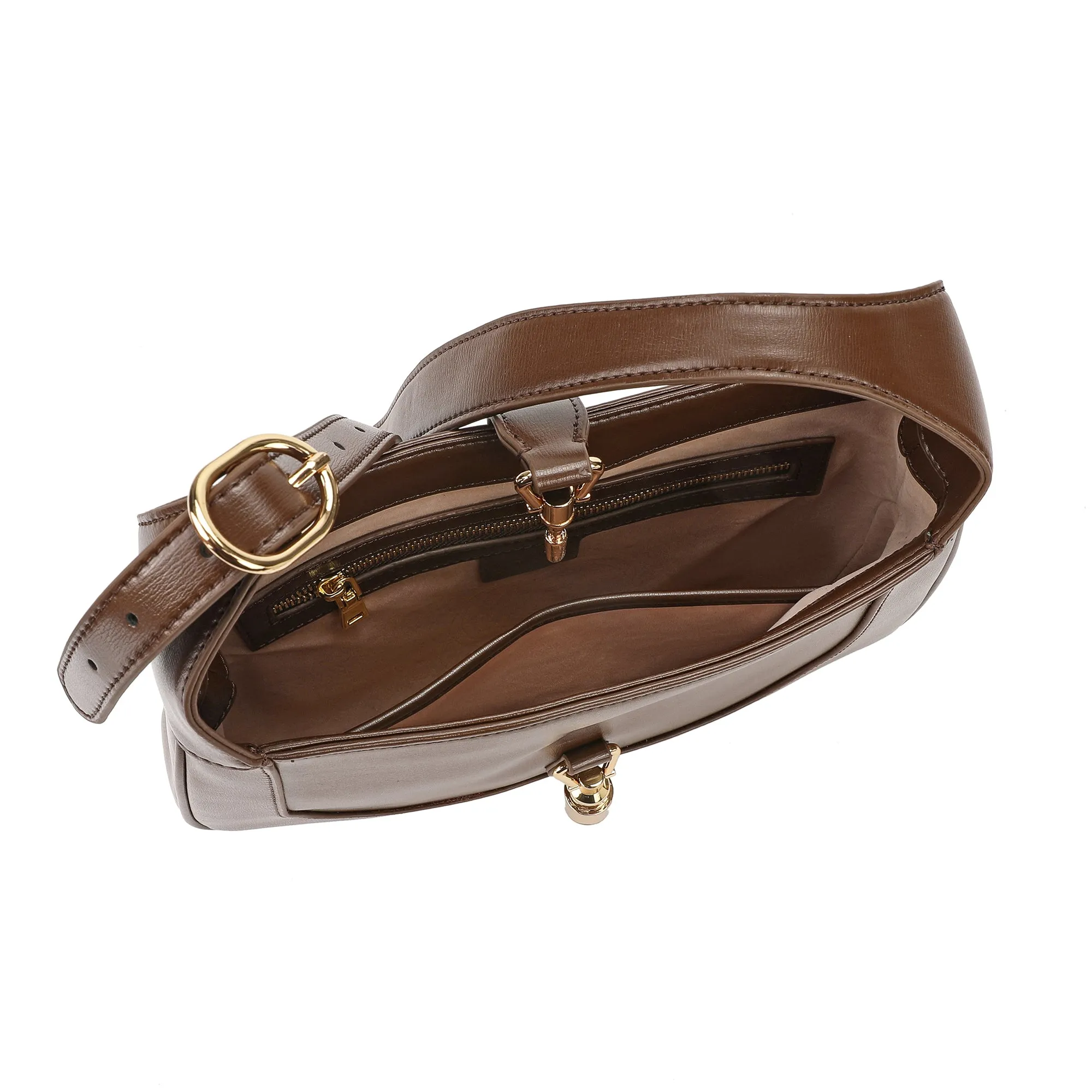Tiffany & Fred Smooth Leather Hobo/Shoulder Bag