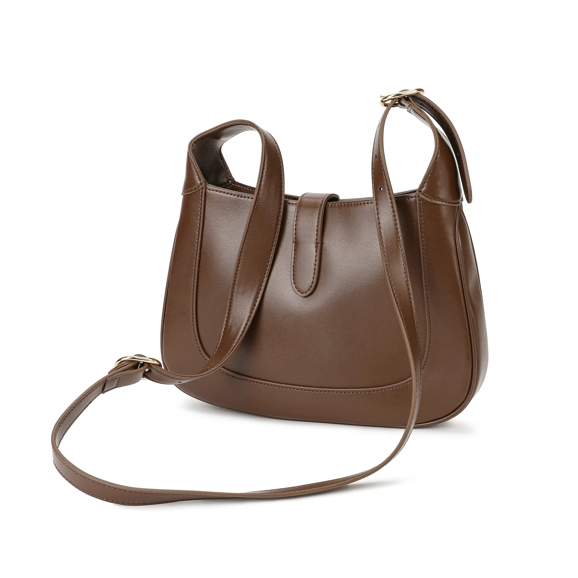 Tiffany & Fred Smooth Leather Hobo/Shoulder Bag