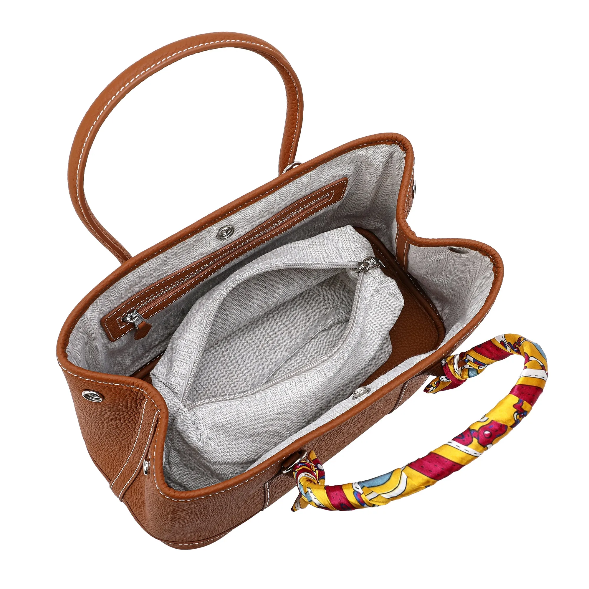 Tiffany & Fred Top-Grain Leather Satchel