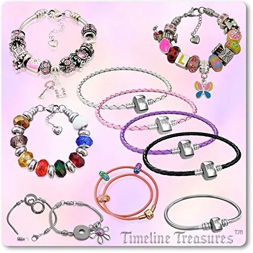 Timeline Treasures European Charm Bracelet Charms and Beads for Women, DIY Jewelry, Birthstone Green May Emerald