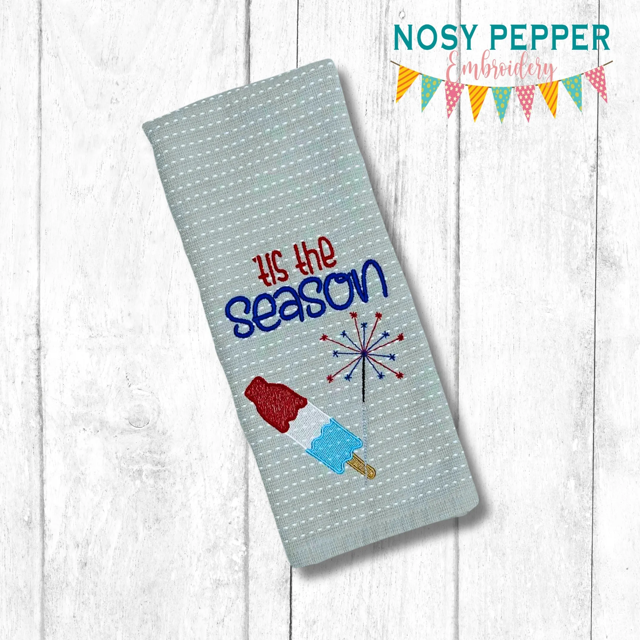 Tis The Season machine embroidery design (5 sizes included) DIGITAL DOWNLOAD