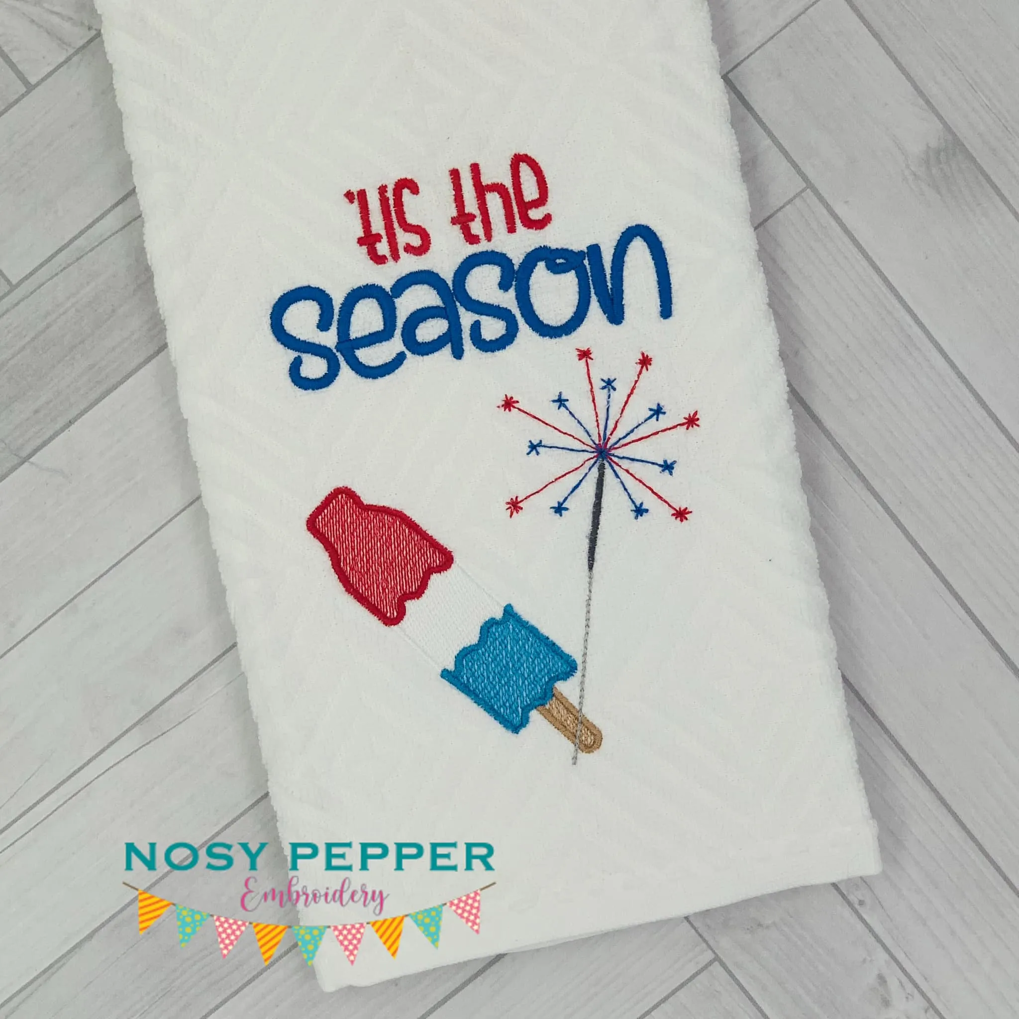Tis The Season machine embroidery design (5 sizes included) DIGITAL DOWNLOAD