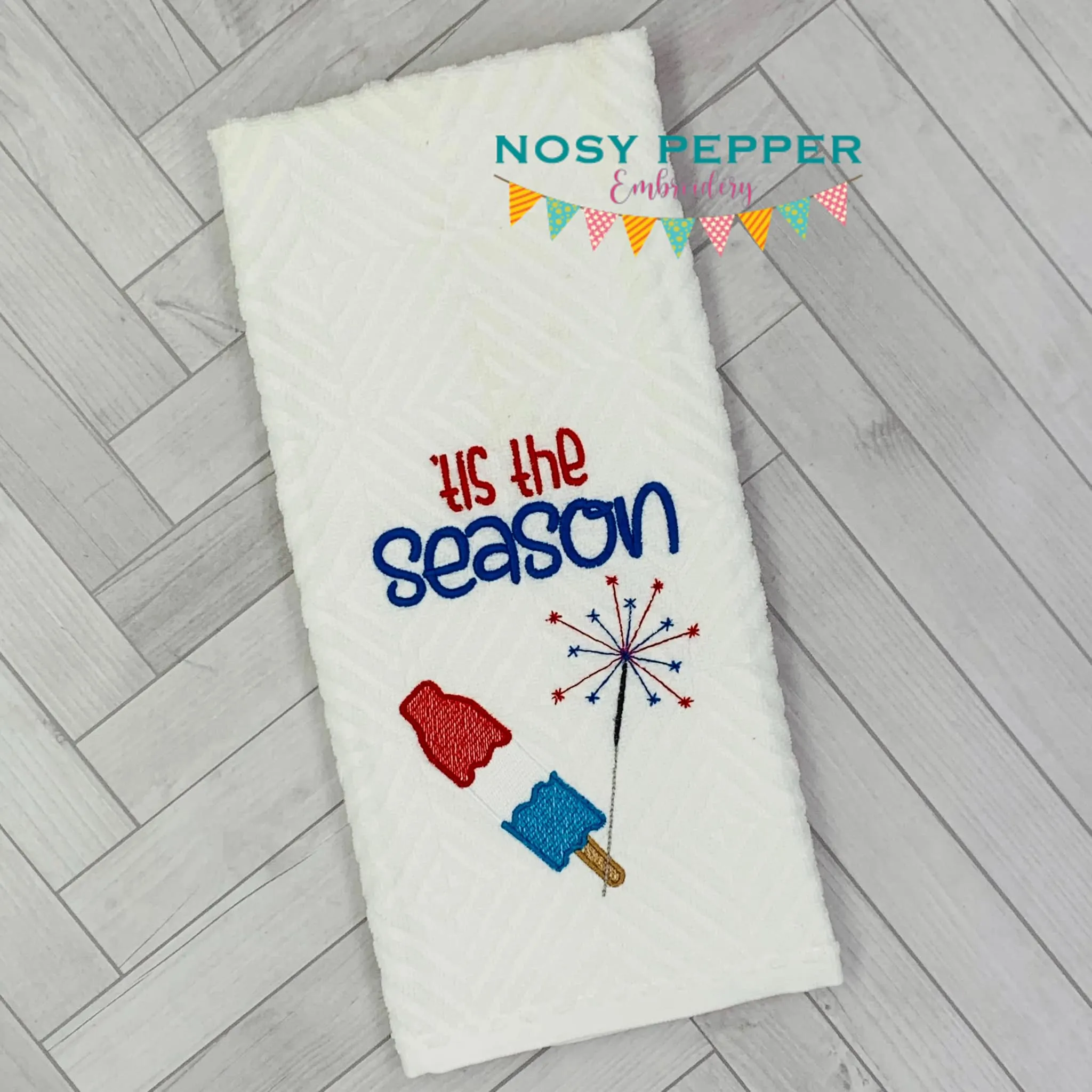 Tis The Season machine embroidery design (5 sizes included) DIGITAL DOWNLOAD