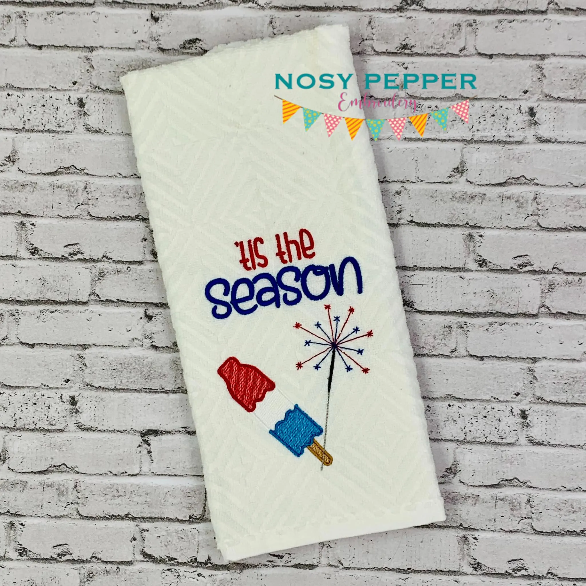 Tis The Season machine embroidery design (5 sizes included) DIGITAL DOWNLOAD