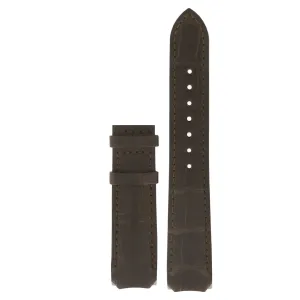 Tissot 20mm T-Touch Brown Genuine Alligator Leather Strap without Buckle