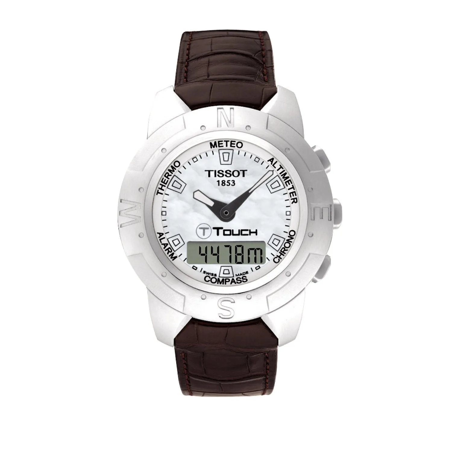 Tissot 20mm T-Touch Brown Genuine Alligator Leather Strap without Buckle