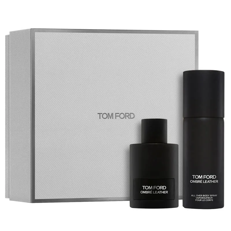 TOM FORD OMBRE LEATHER FOR UNISEX SET EDP 100 ml   ALL OVER BODY SPRAY 150 ml