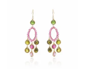 Tourmaline Chandelier Earrings