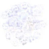 Trimits Mini Craft Transparent Flower Buttons - White Shades