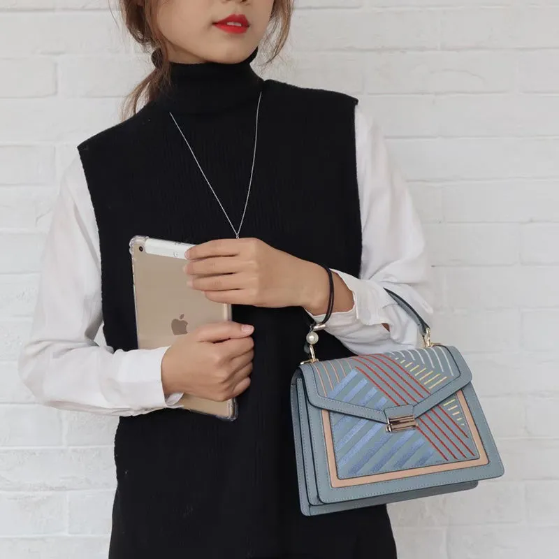 Trish Multicolor Pattern Satchel