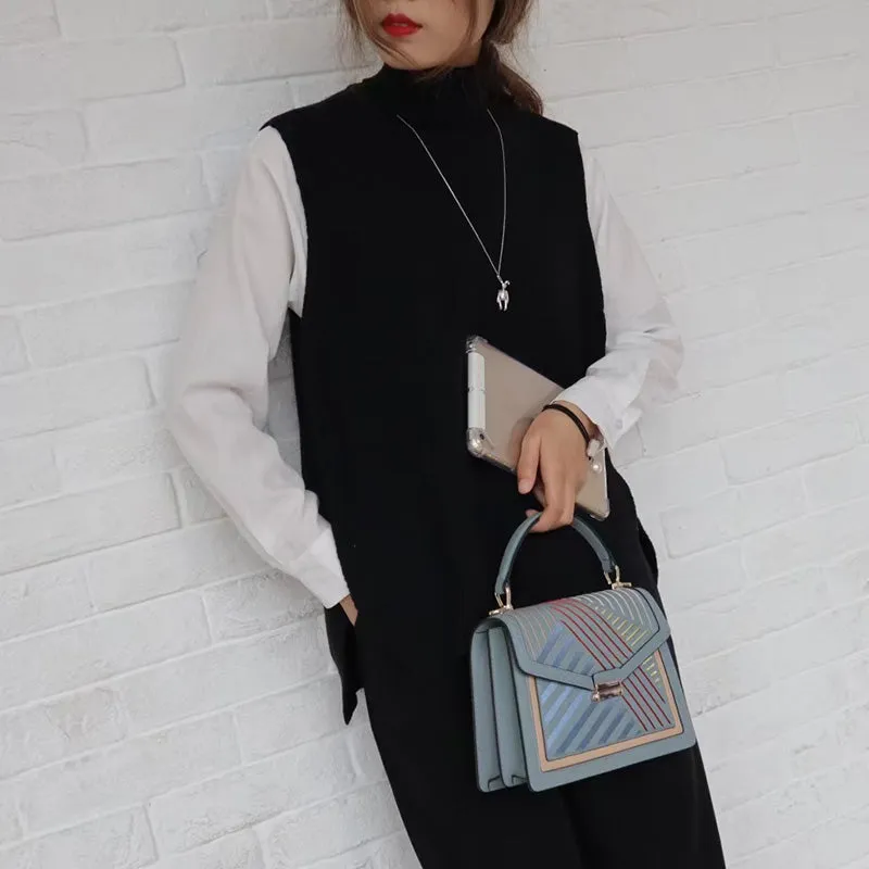 Trish Multicolor Pattern Satchel