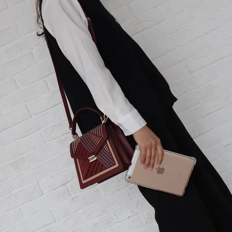 Trish Multicolor Pattern Satchel