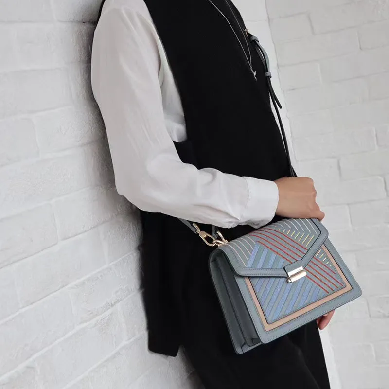 Trish Multicolor Pattern Satchel