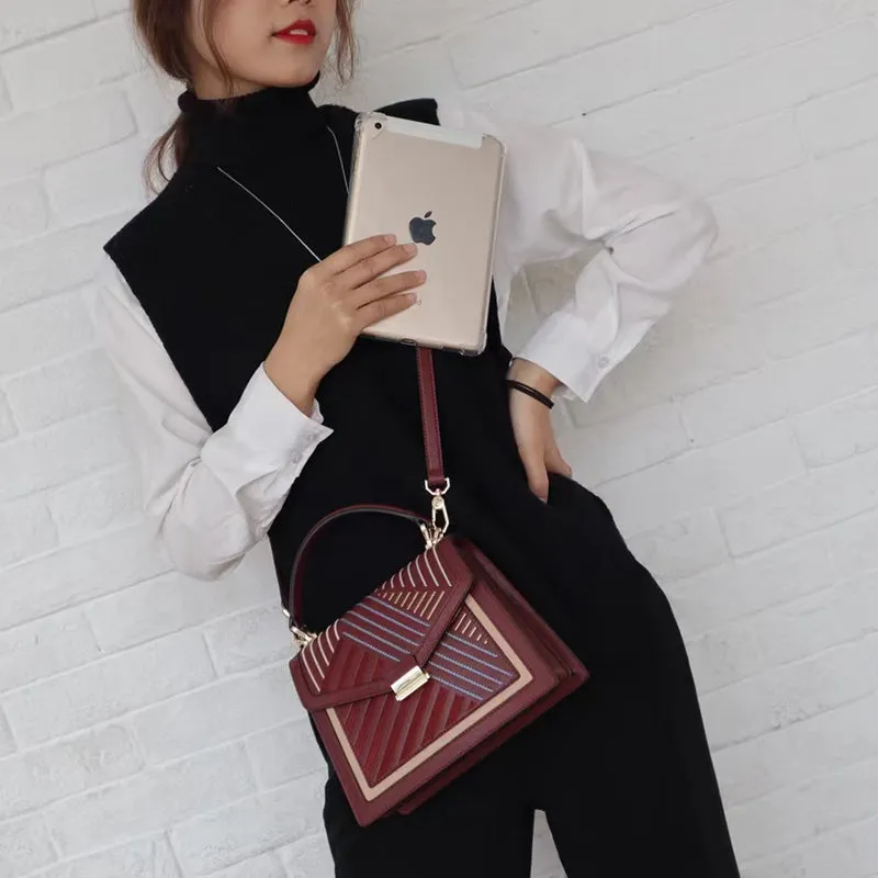 Trish Multicolor Pattern Satchel
