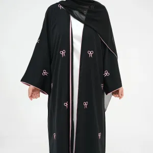 Turkish Elegant Cardigan Embroidered Abaya