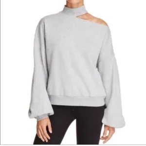 Two by Vince Camuto Cutout/Off Shoulder Sweater Bishop Sleeves sz Large