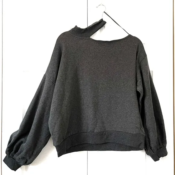 Two by Vince Camuto Cutout/Off Shoulder Sweater Bishop Sleeves sz Large