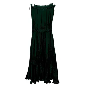 Uma and leopold black Jasmine Midi Dress Elasticated bust &amp; waste Boho Bohemian