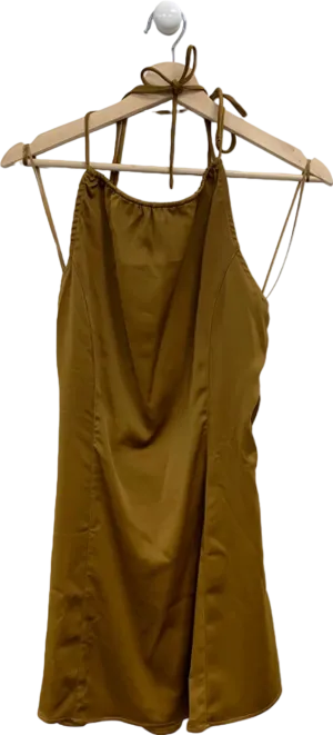 Urban Outfitters Brown Halter Neck Mini Dress M