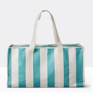UTILITY ZIP TOTE AQUA CABANA