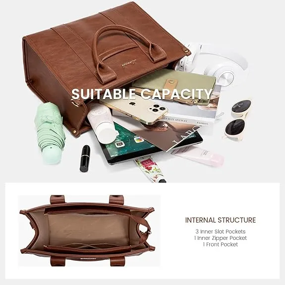 Vegan Leather Tote Bag