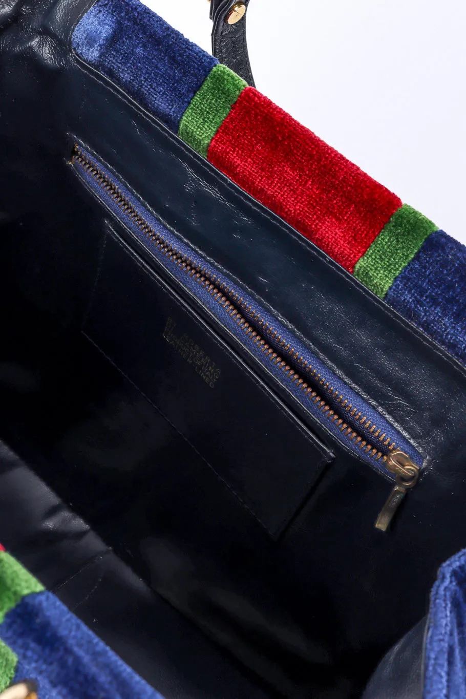 Velvet Caravel Stripe Frame Bag