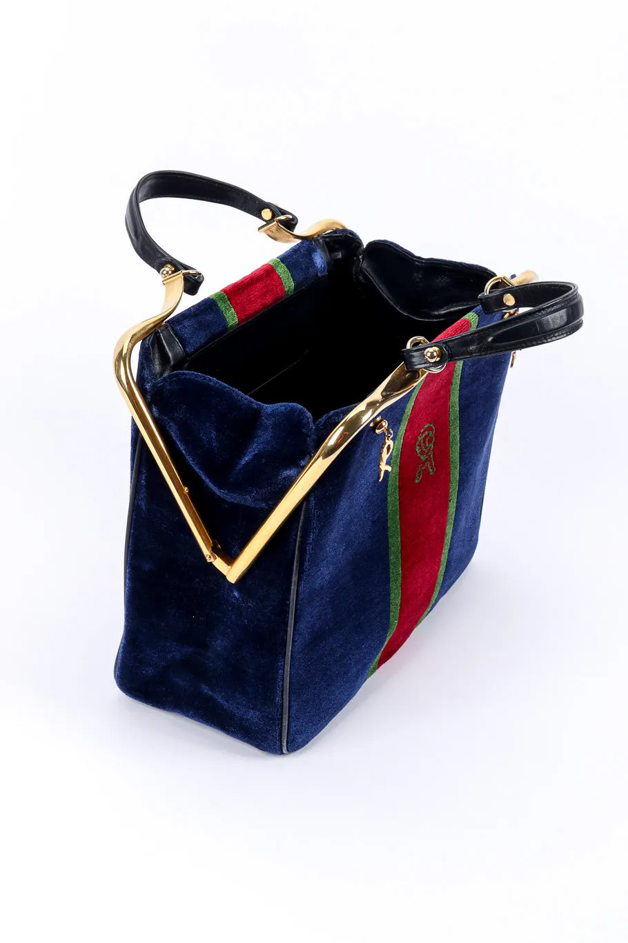 Velvet Caravel Stripe Frame Bag