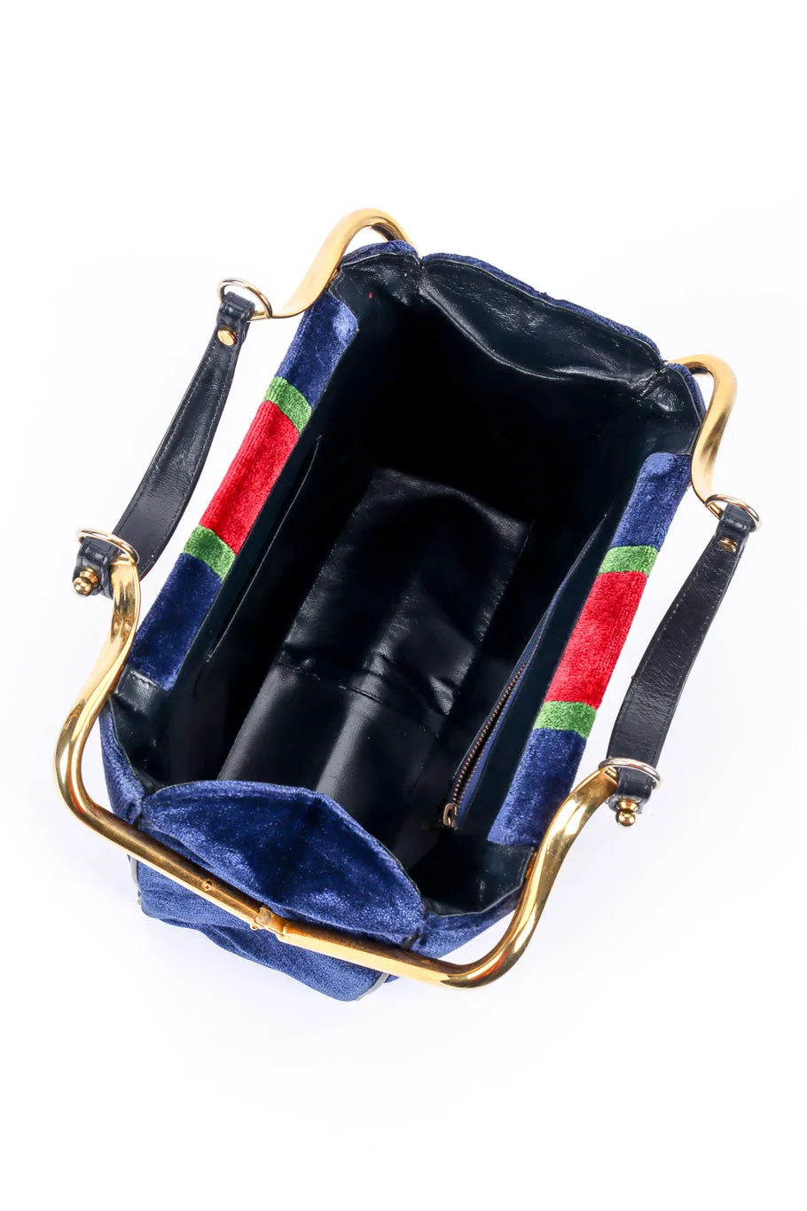 Velvet Caravel Stripe Frame Bag