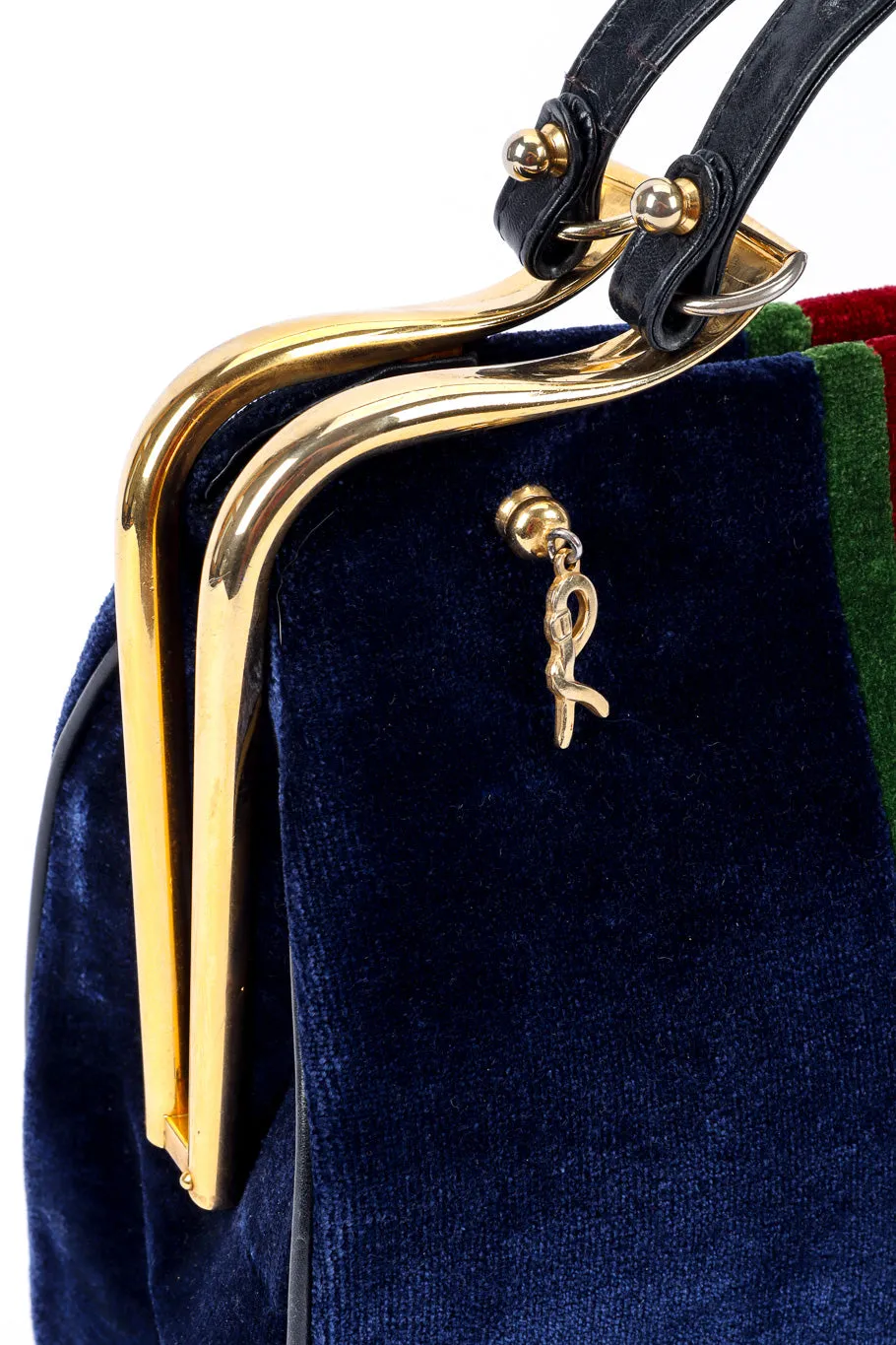 Velvet Caravel Stripe Frame Bag