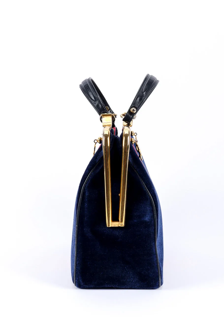Velvet Caravel Stripe Frame Bag
