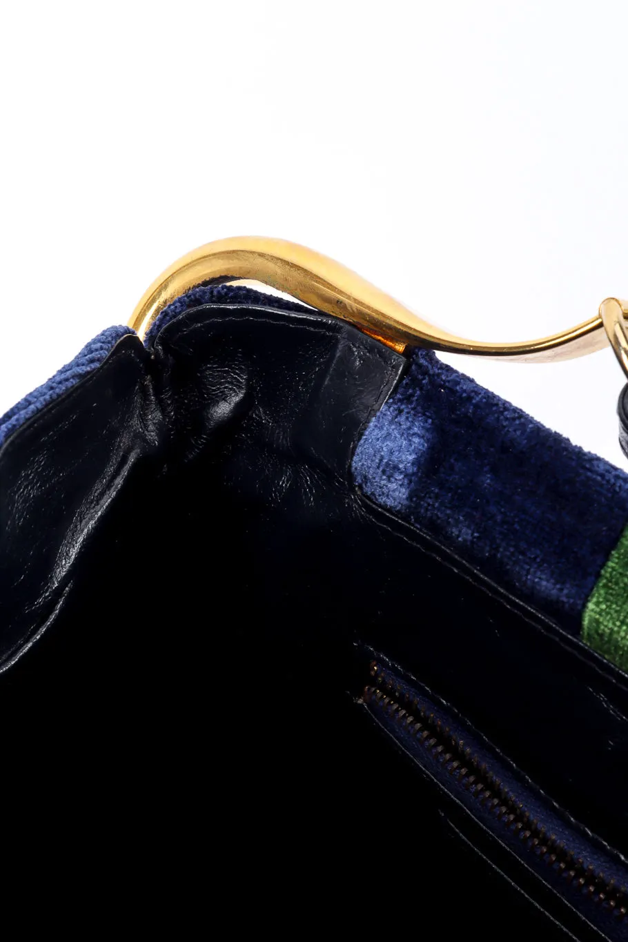 Velvet Caravel Stripe Frame Bag