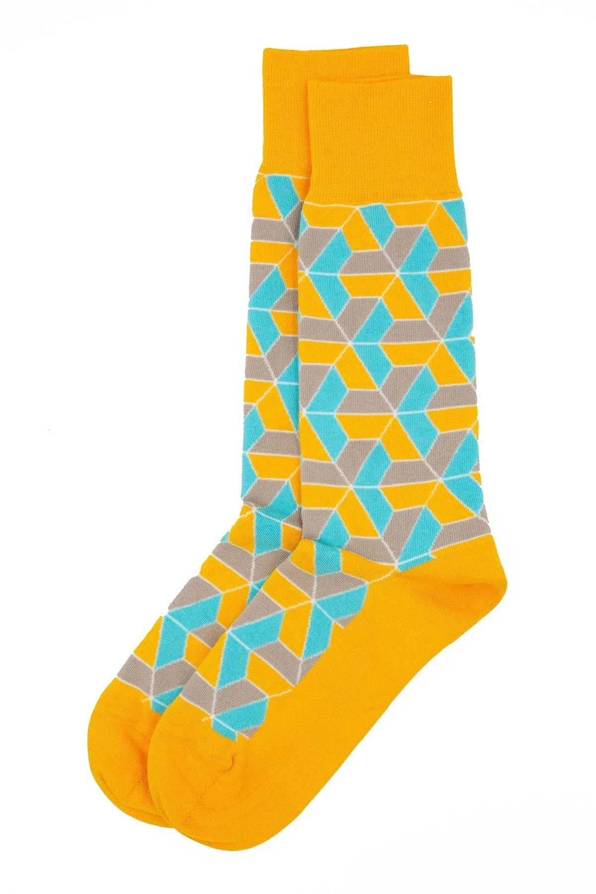 Vertex Men's Organic Cotton Socks | Yellow