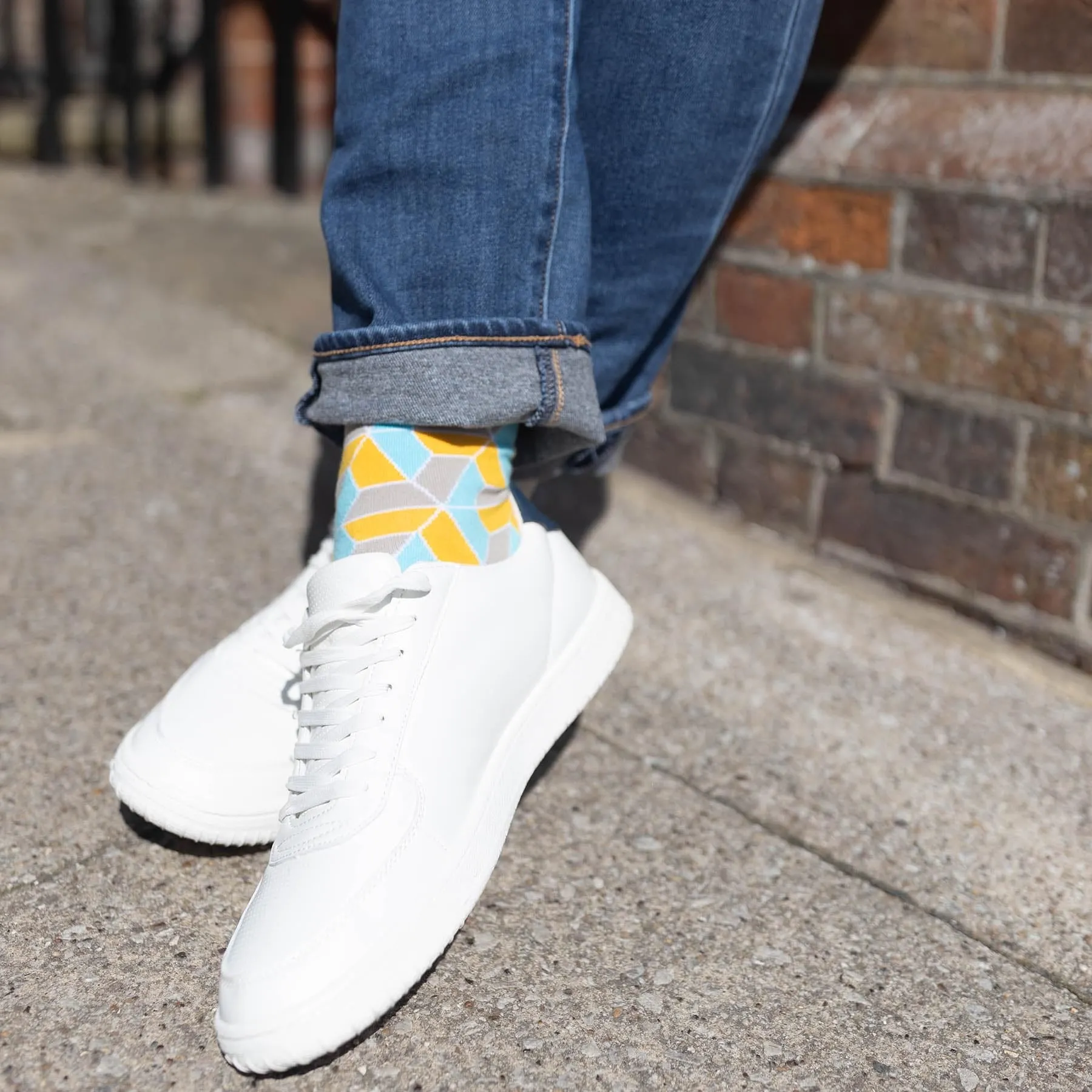 Vertex Men's Organic Cotton Socks | Yellow