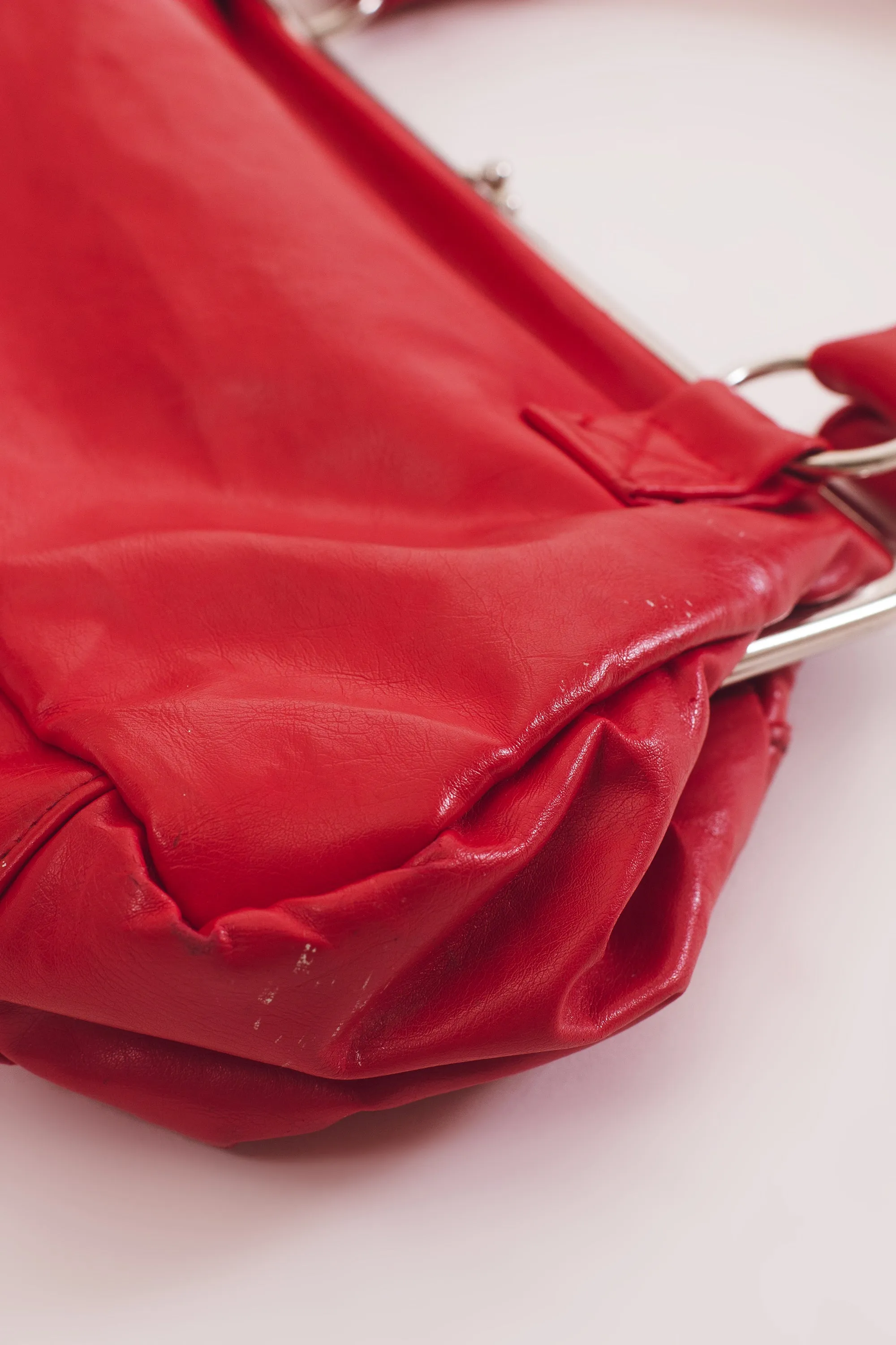 Vintage 80's Red Clutch Purse