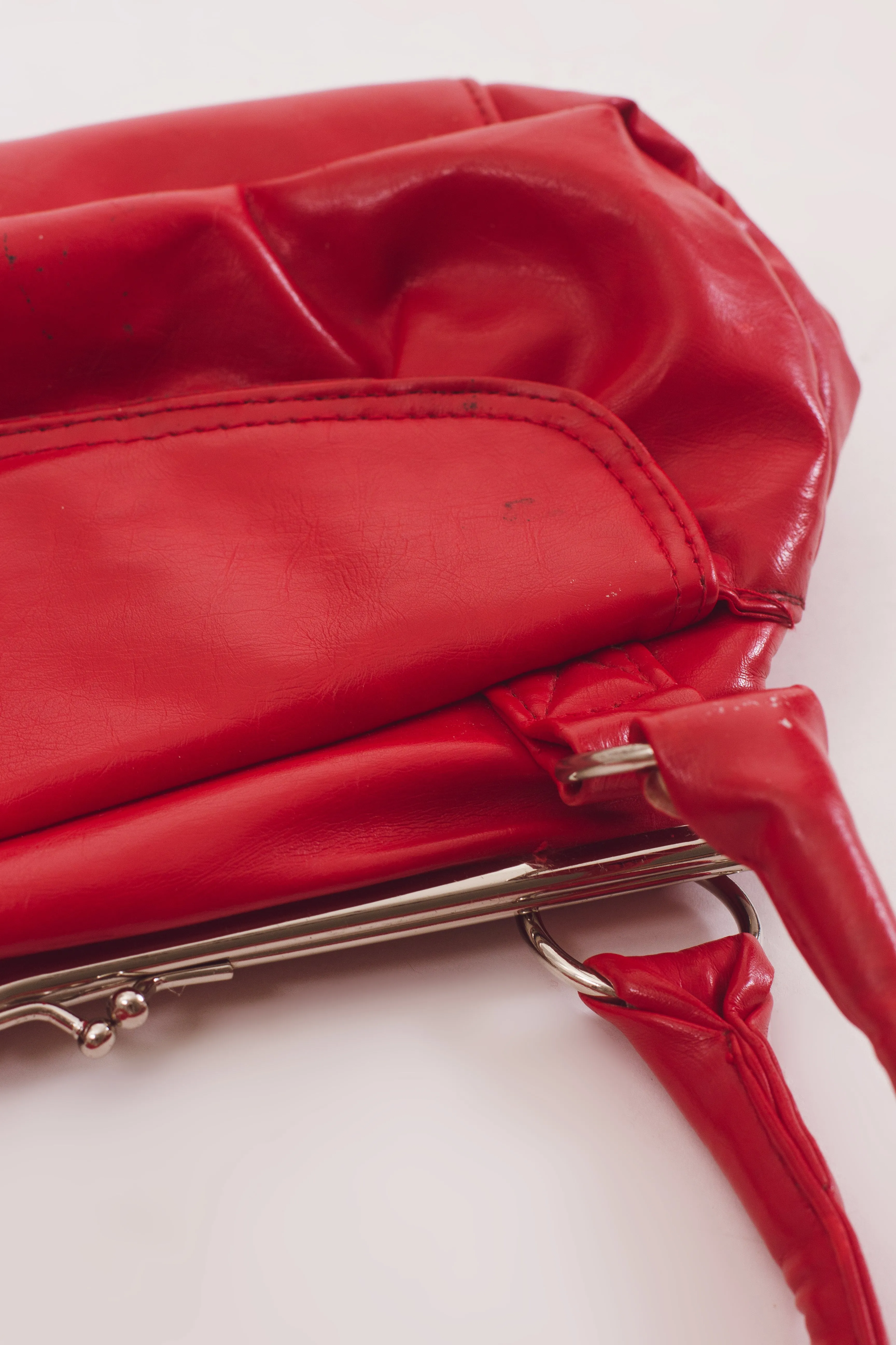 Vintage 80's Red Clutch Purse