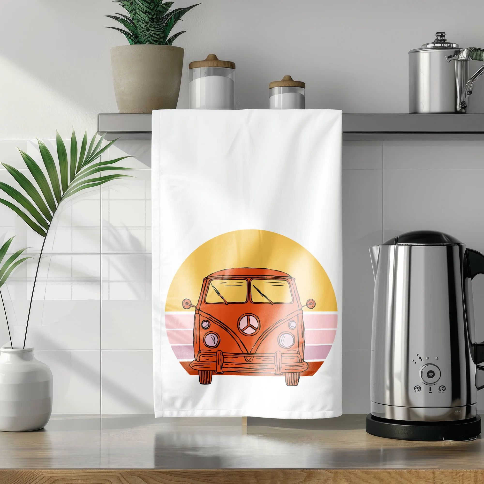 Vintage Beach Van Tea Towel | Good Vibrations Collection