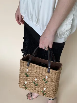 Vintage Esprit straw purse