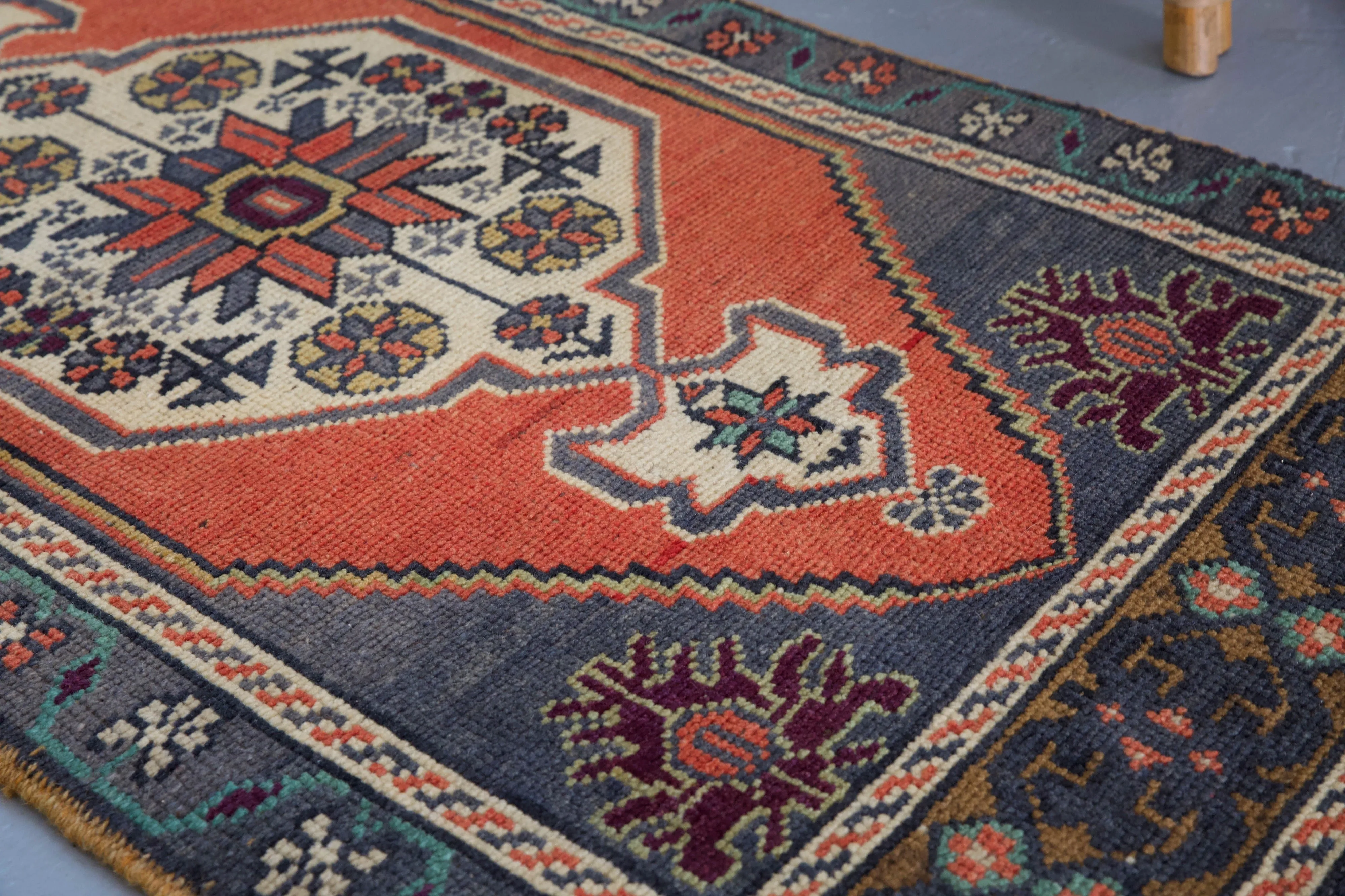 Vintage Mini Turkish Rug