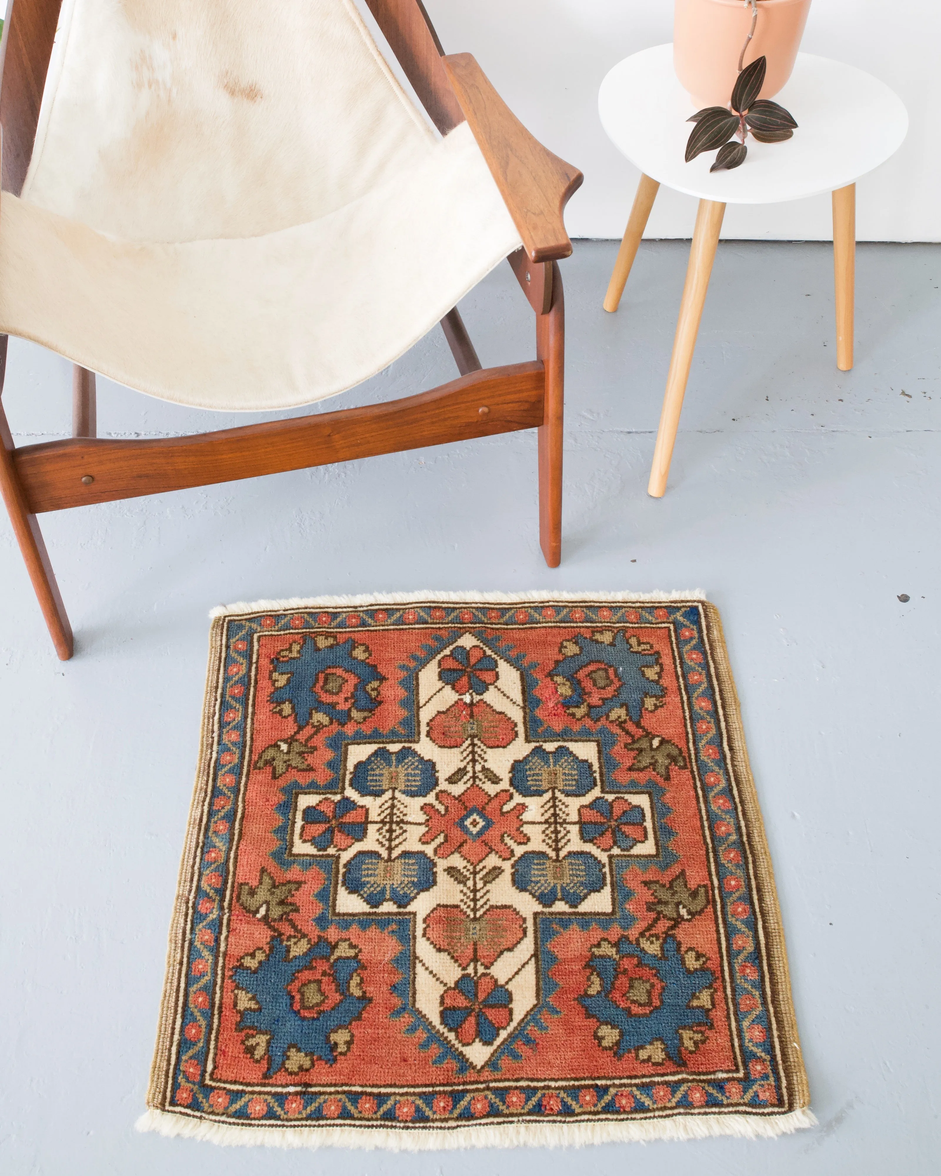 Vintage Mini Turkish Rug
