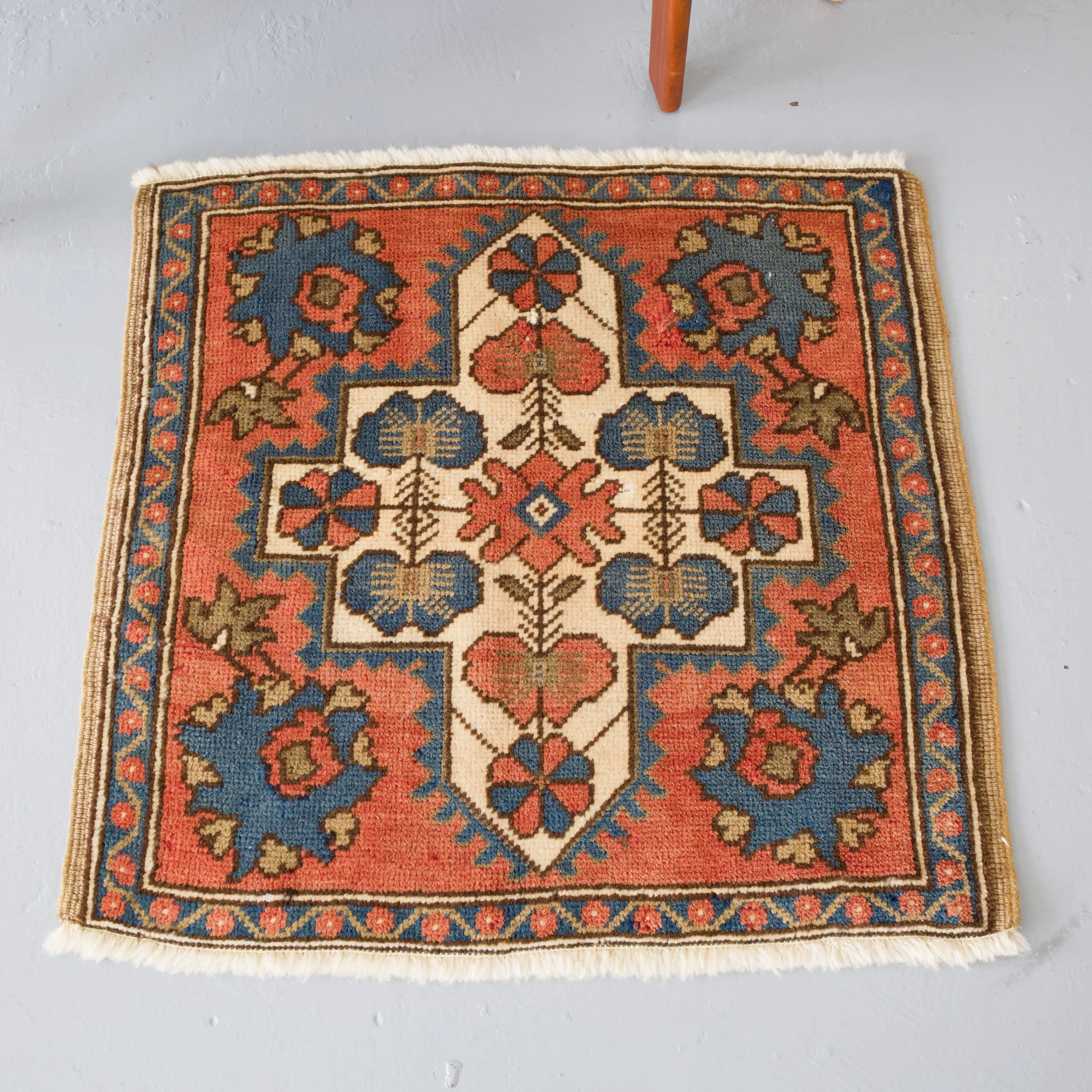Vintage Mini Turkish Rug