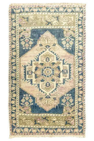 Vintage Turkish Mini Rug No. 676 | 1'10 x 3'1