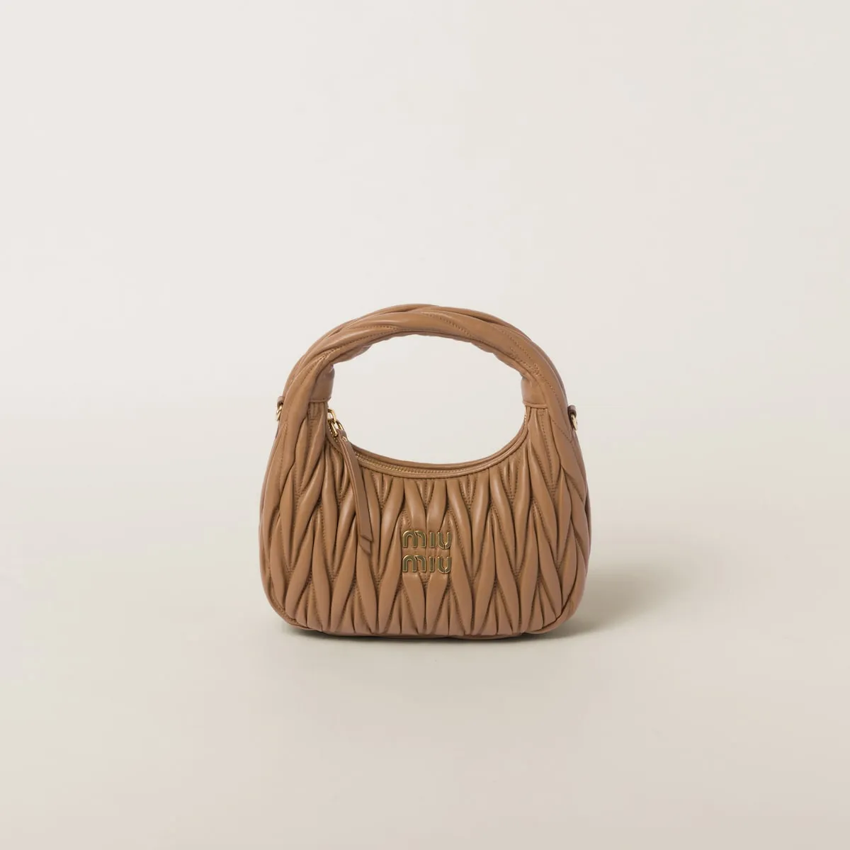 Wander Matelassé Nappa Leather Hobo Bag