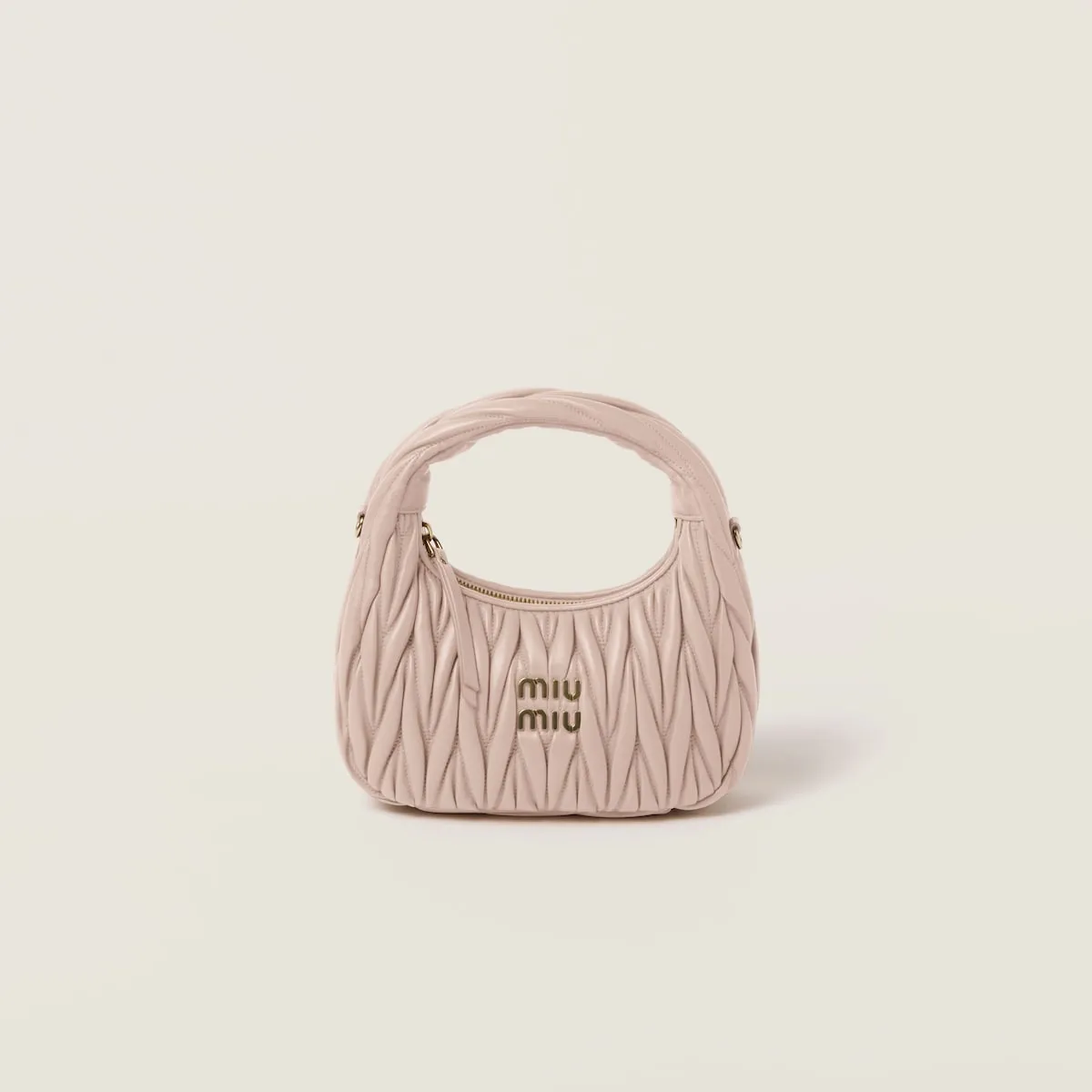 Wander Matelassé Nappa Leather Hobo Bag