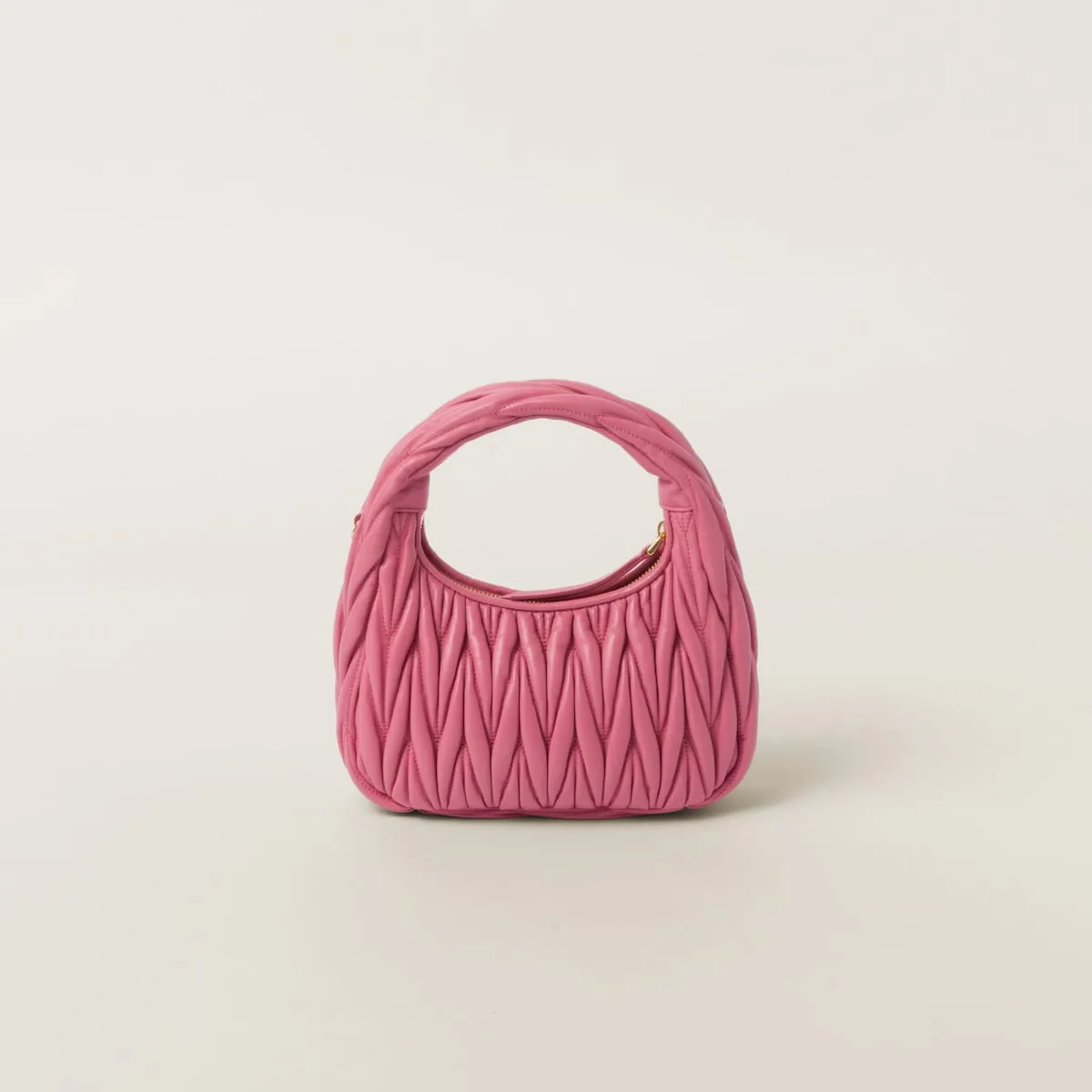 Wander Matelassé Nappa Leather Hobo Bag