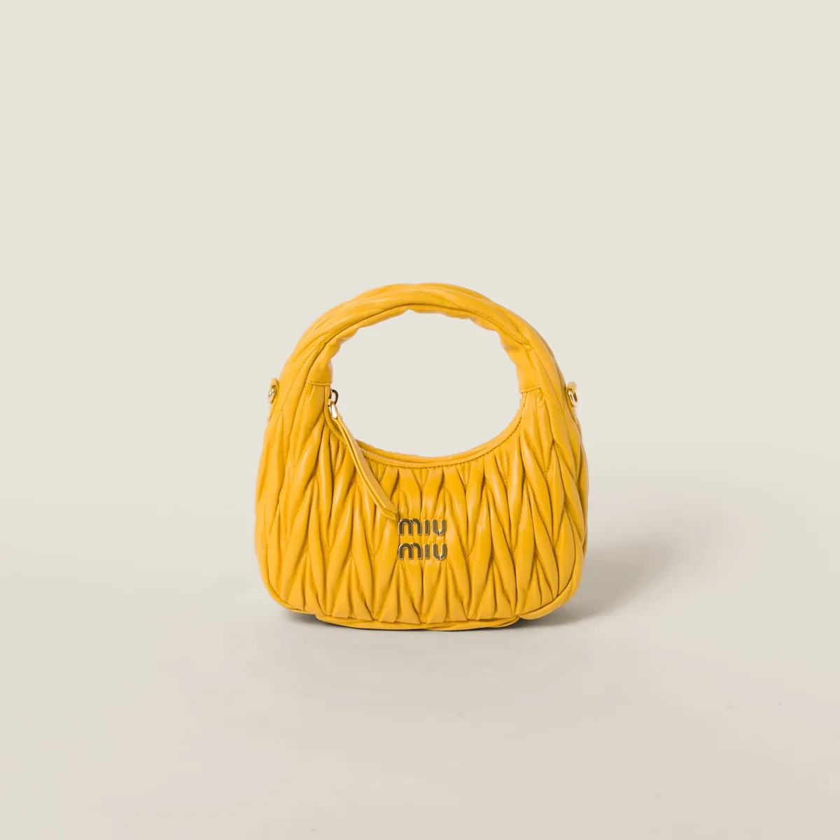 Wander Matelassé Nappa Leather Hobo Bag