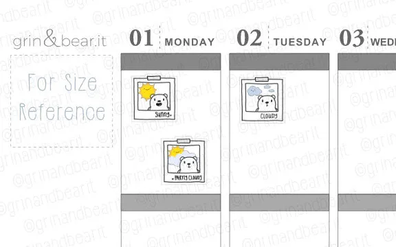 Weather V1 Barry! - Barry the Bear Stickers (BB126)