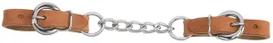 Weaver Harness Leather Heavy-Duty 3 1/2-Inch Single Link Chain Curb Strap, Russet
