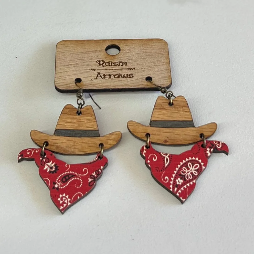 Western Bandana Earrings