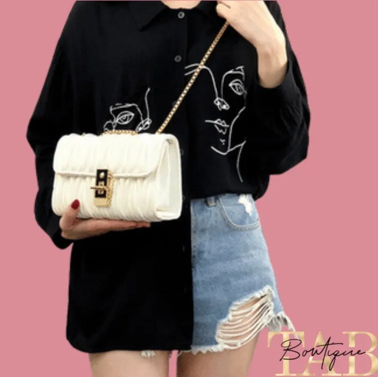 White Fashion Crossbody Bag