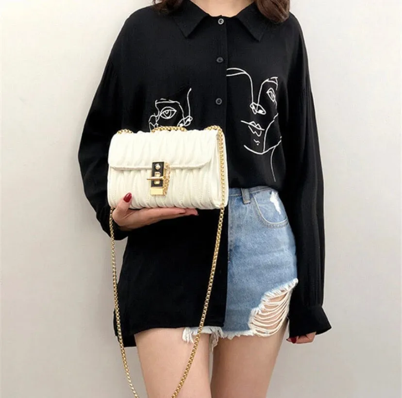 White Fashion Crossbody Bag